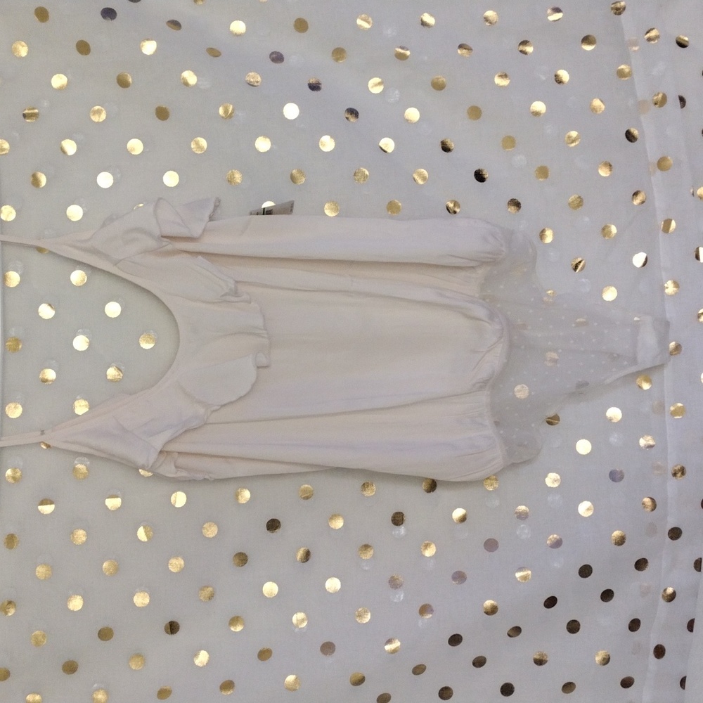 Free people intimately cream silk Cami bodysuit, NWT